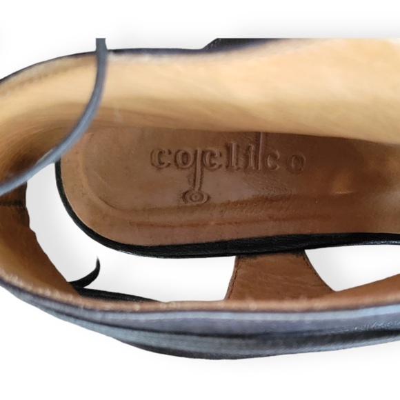 Coclico shoe open toe wedge lace up Size 38.5 US 8 - Picture 7 of 7